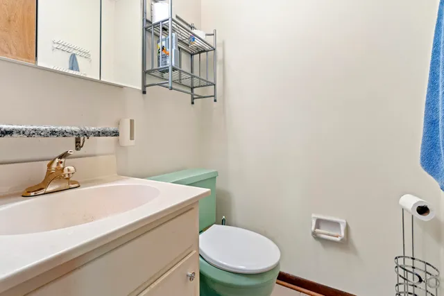 a bathroom with a sink and a toilet