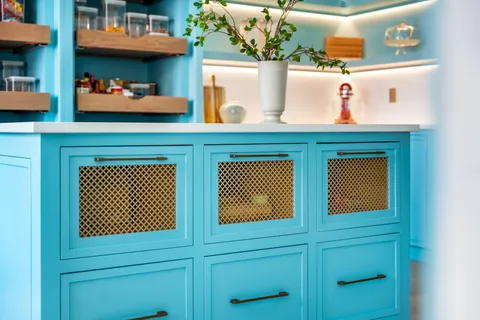 a spacious bathroom with a bathtub and next to a window