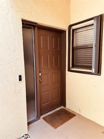 a view of front door