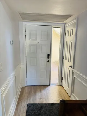 a view of front door