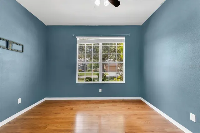 a view of small space with racks on the wall