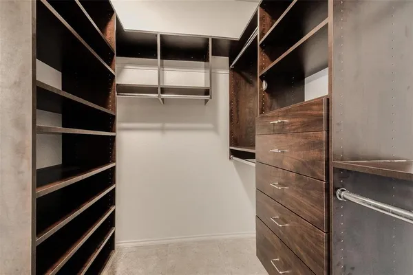 a walk in closet