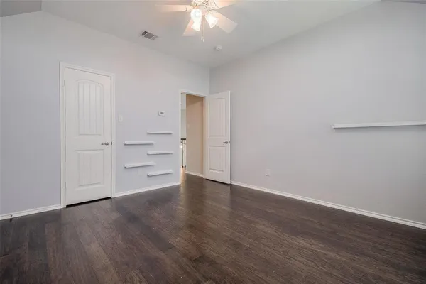 wooden floor in an empty room