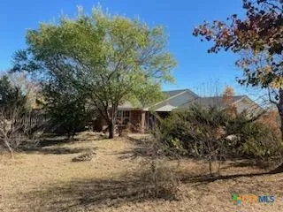 a view of a house with a backyard