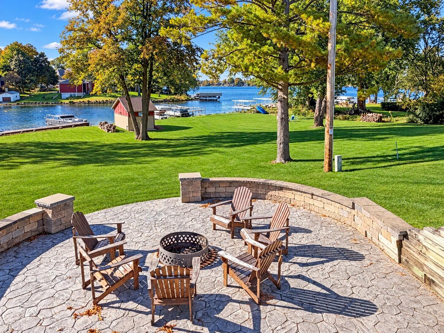 Lakeside Patio Retreat in Early Fall