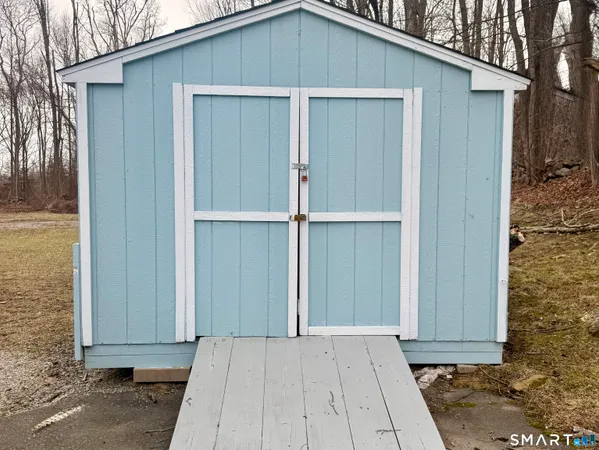 a backyard of a house