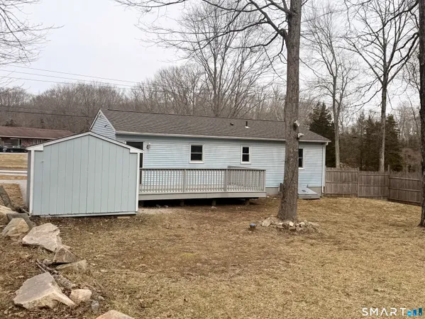 a backyard of a house