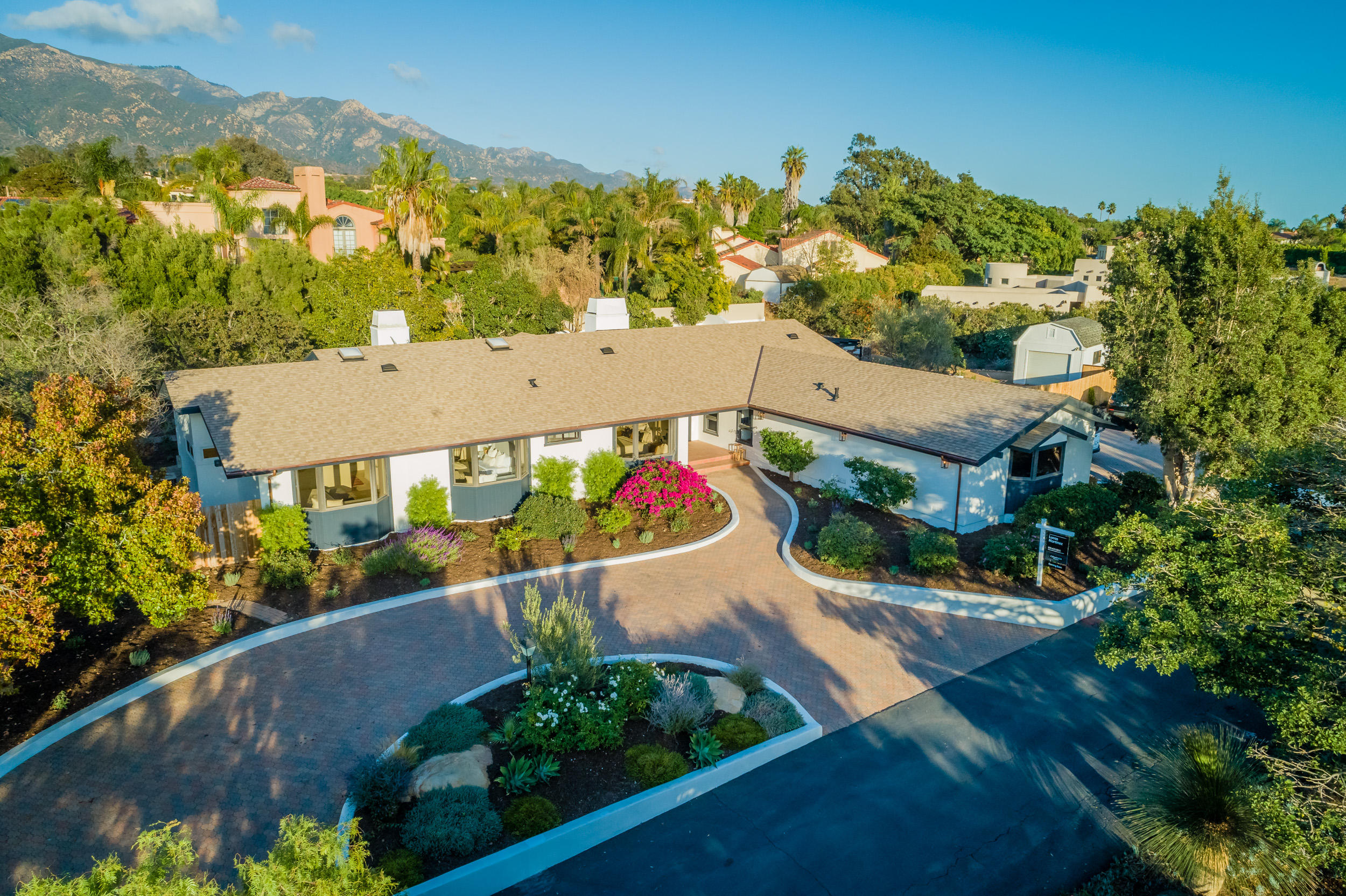 4671 La Espada Drive Santa Barbara, CA 93111 - Photo 37 of 37 an aerial view of a house with a garden