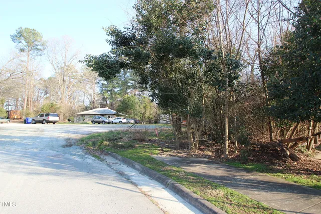 a view of street with trees