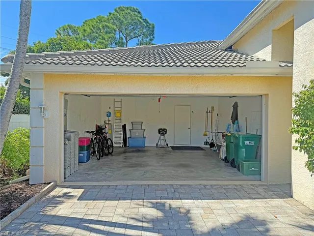 a view of a garden with plants