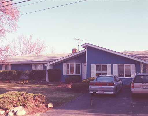 a view of a house with a patio