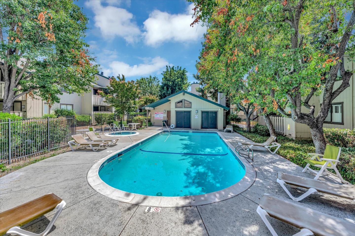 1415 Alma Loop San Jose, CA 95125 - Photo 22 of 25 a view of a swimming pool with a patio