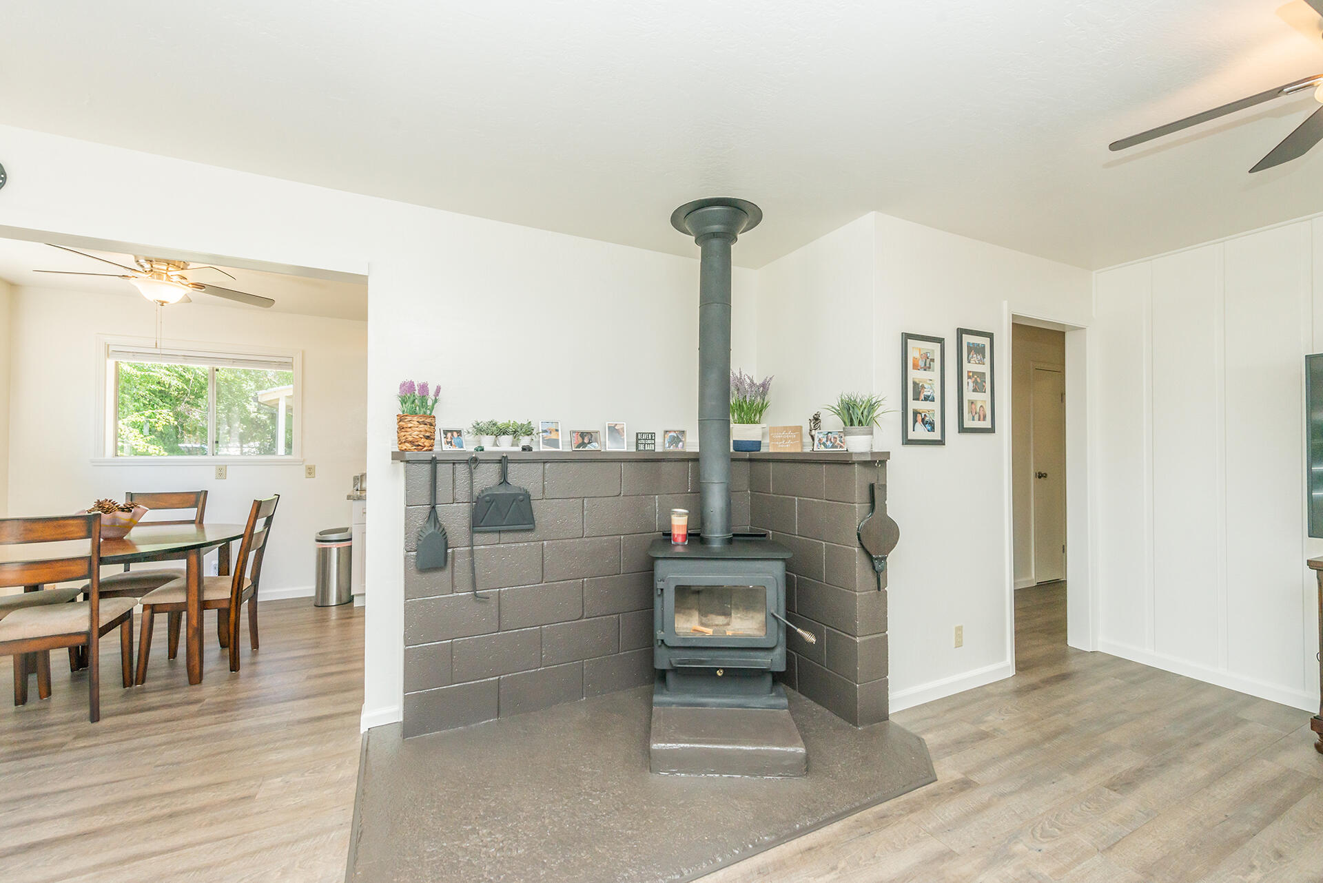 111 Scott Trinity Center Trinity Center, CA 96091 - Photo 21 of 46 a dining room with furniture and wooden floor