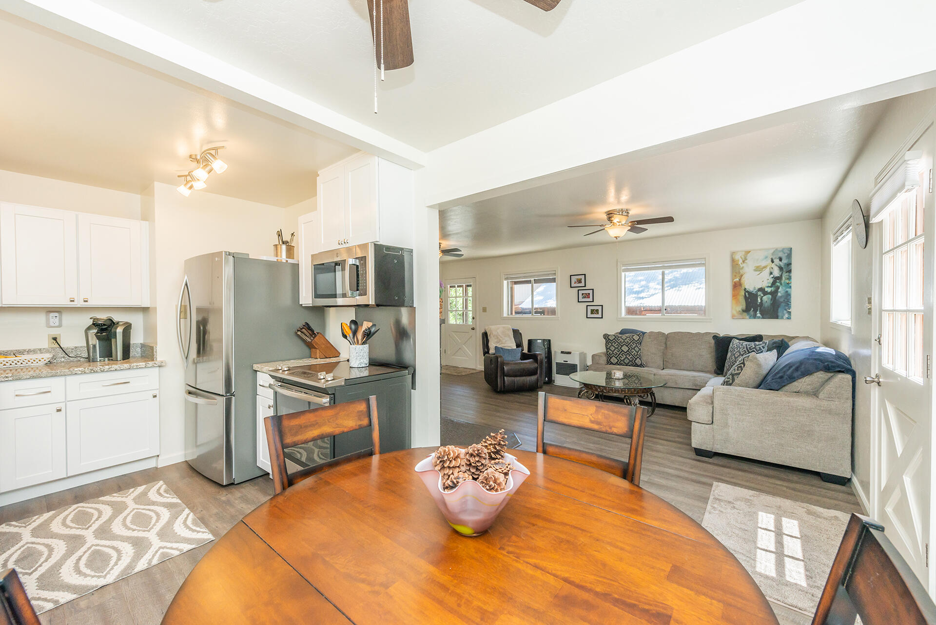 111 Scott Trinity Center Trinity Center, CA 96091 - Photo 3 of 46 a bedroom with furniture and a table