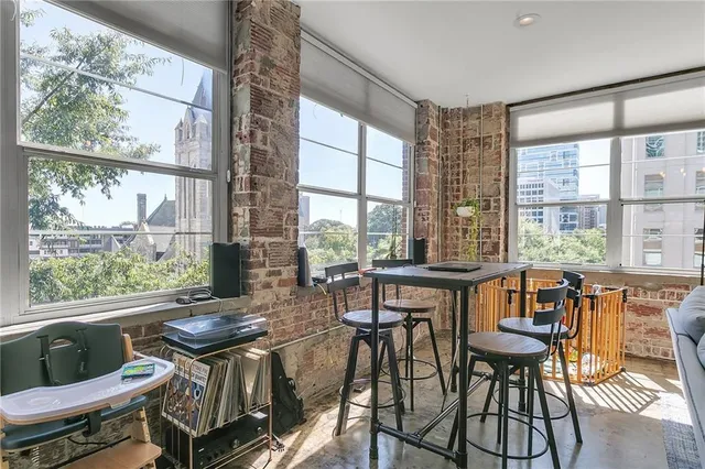 a very nice looking room with a large window