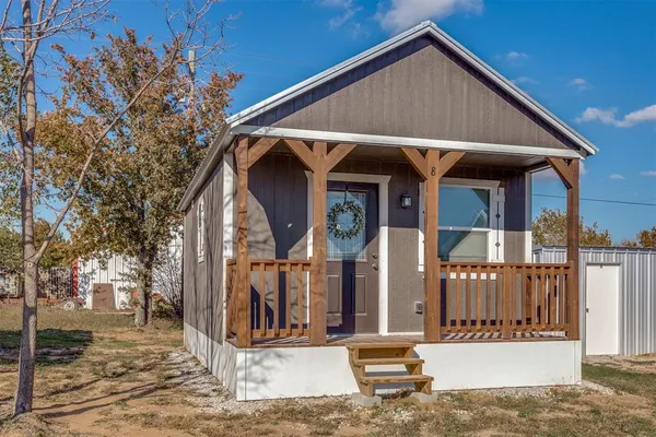 a front view of a house