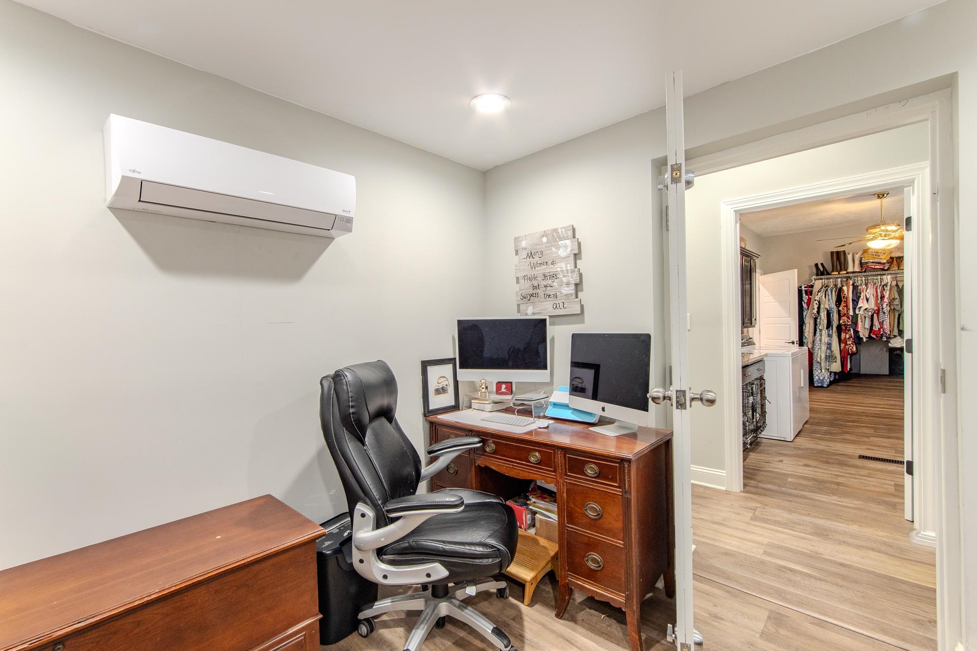 635 Patterson Road Savannah, TN 38372 - Photo 15 of 33 a view of a workspace with furniture and wooden floor