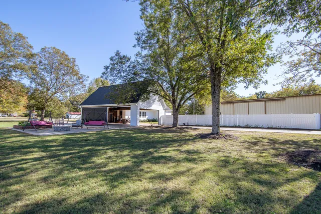 a view of a house with a patio