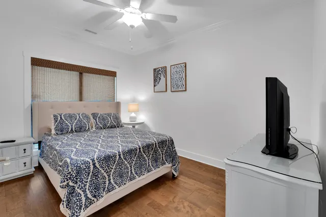 a view of a lake with a house