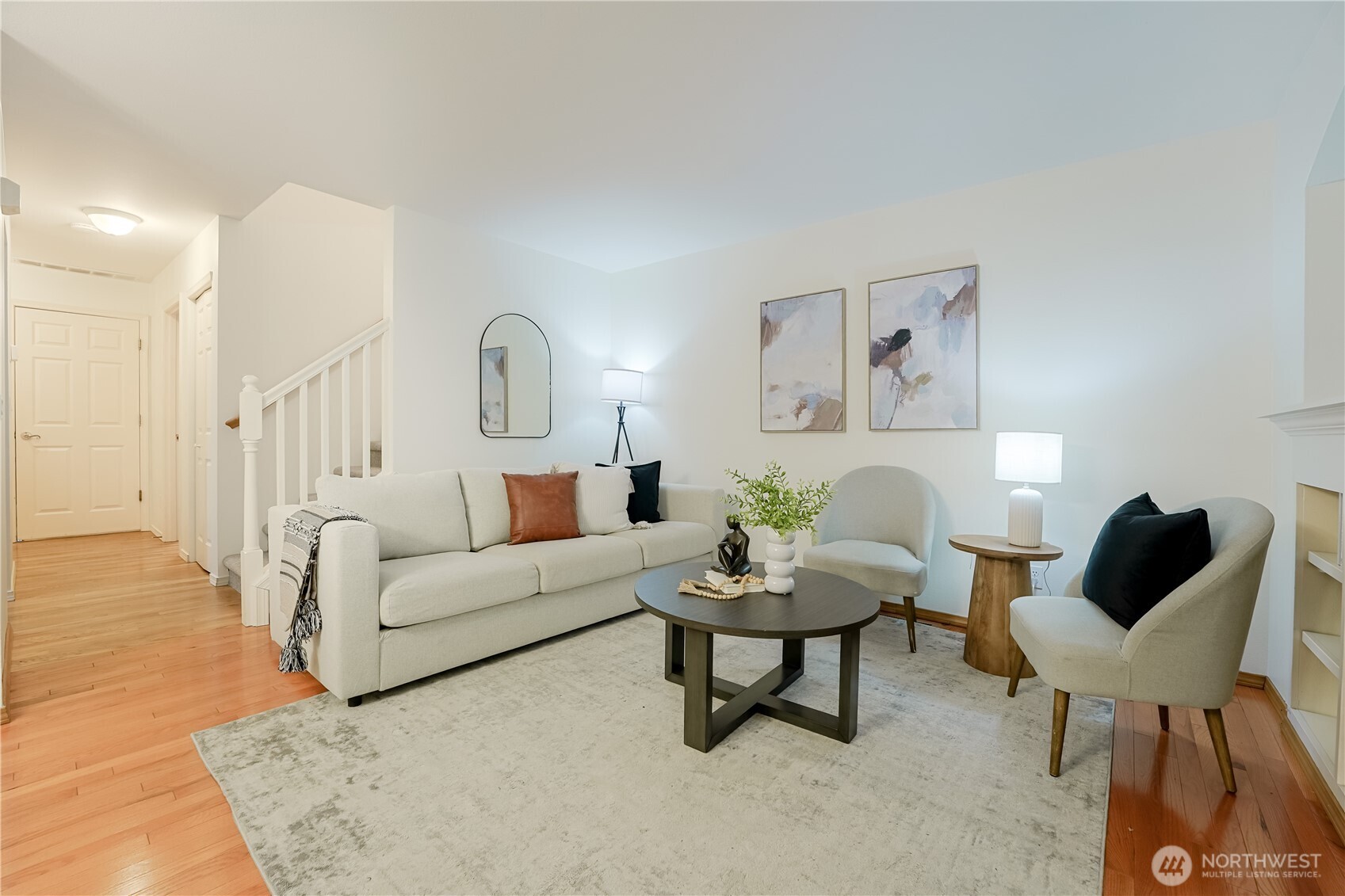 2201 192nd Street Southeast, Unit P4 Bothell, WA 98012 - Photo 7 of 28 a living room with furniture and a wooden floor