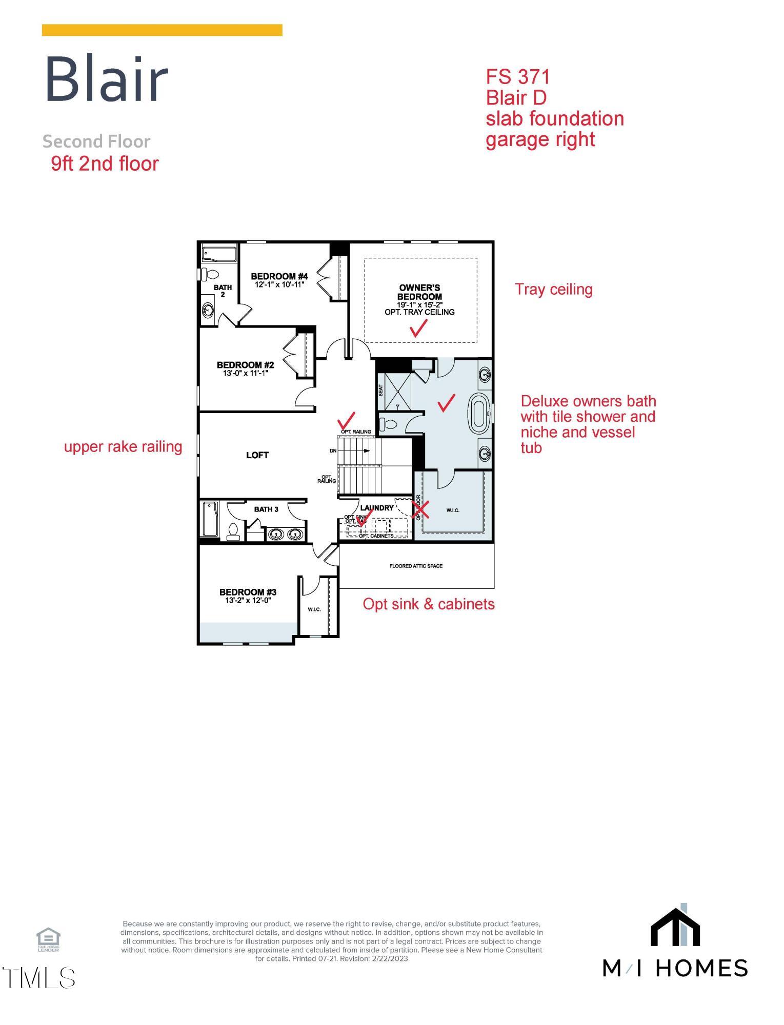 2517 Red Bluff Road, Unit LOT 371 New Hill, NC 27562 - Photo 4 of 16 FS 371 MLS Blair D Slab Contract file_Pa