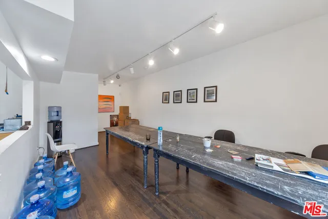 a workspace with furniture