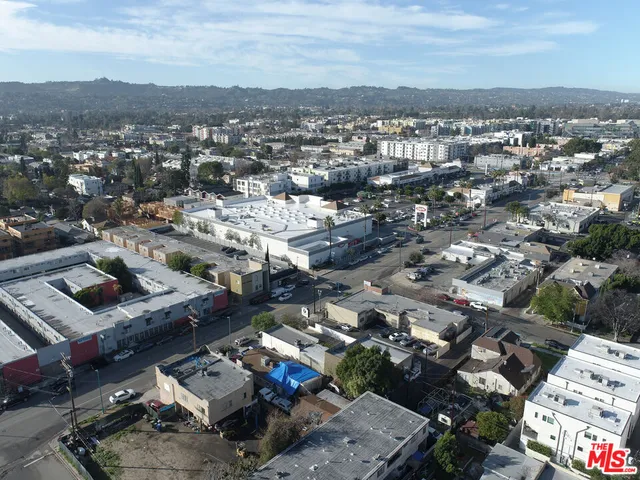 an aerial view of a city