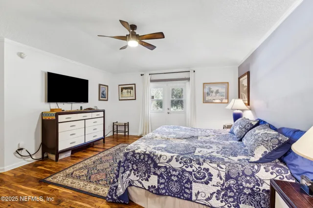 a room with furniture cabinets and a window