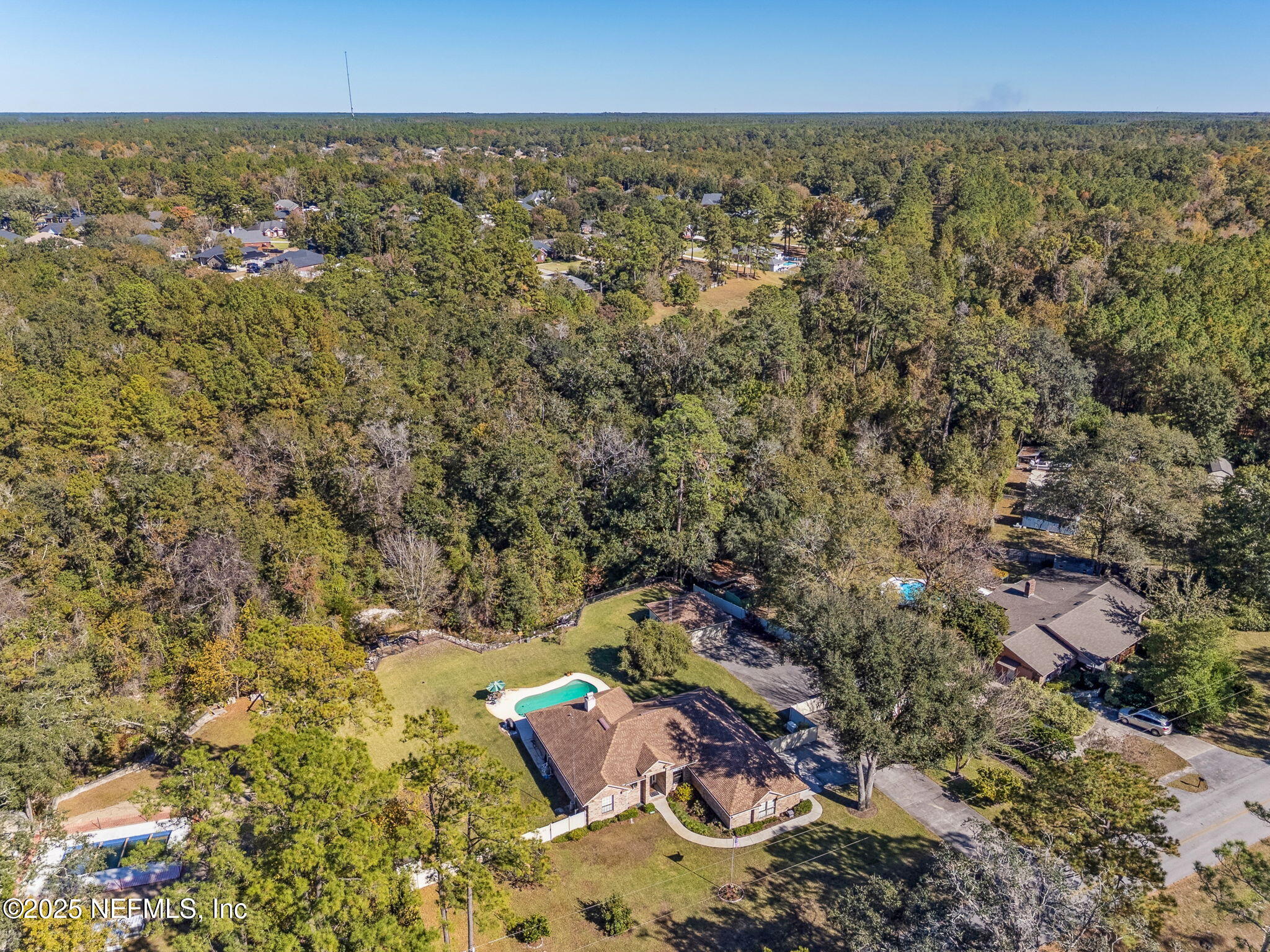 6897 Miltondale Road Macclenny, FL 32063 - Photo 51 of 58 an aerial view of a house with a yard
