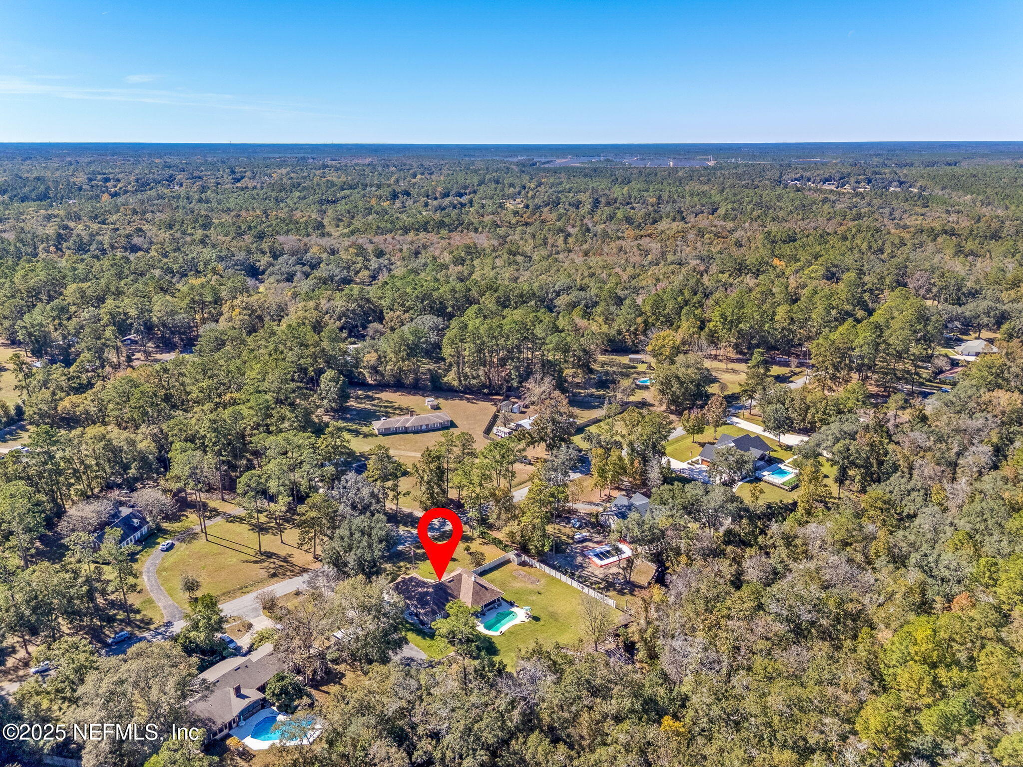 6897 Miltondale Road Macclenny, FL 32063 - Photo 52 of 58 an aerial view of a houses with a yard