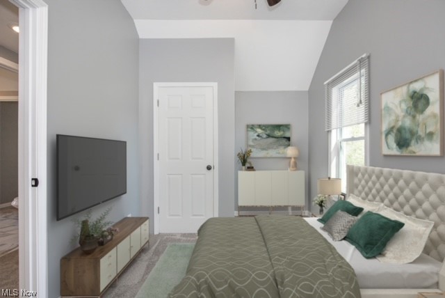 7214 Ottawa Road Cleveland, OH 44105 - Photo 16 of 25 Carpeted bedroom with vaulted ceiling (virtually staged)