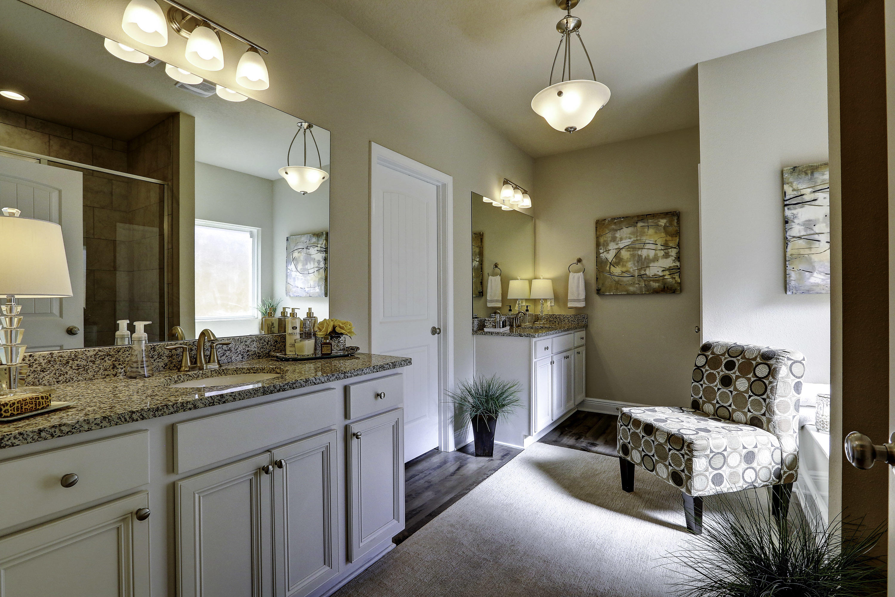 134 Conner Circle Santa Rosa Beach, FL 32459 - Photo 10 of 22 a spacious bedroom with a bed and a chandelier