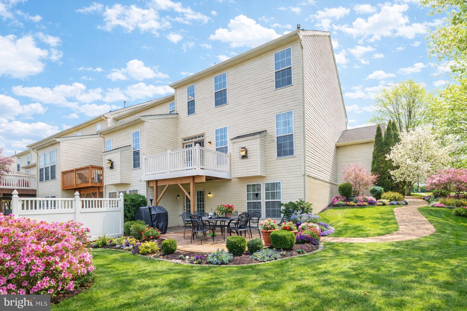 Exceptional Back yard with this End Unit Townhome