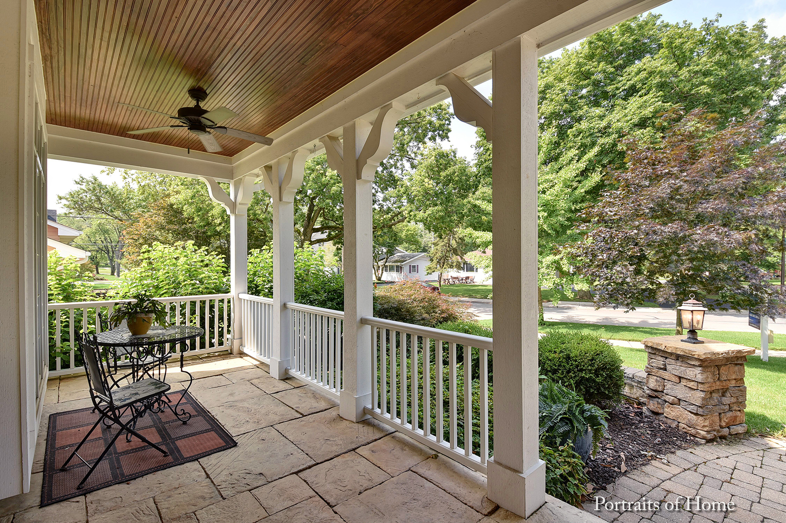 606 Wellner Road Naperville, IL 60540 - Photo 3 of 30 a view of a porch with chairs and backyard