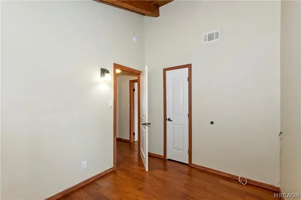 wooden floor in an empty room