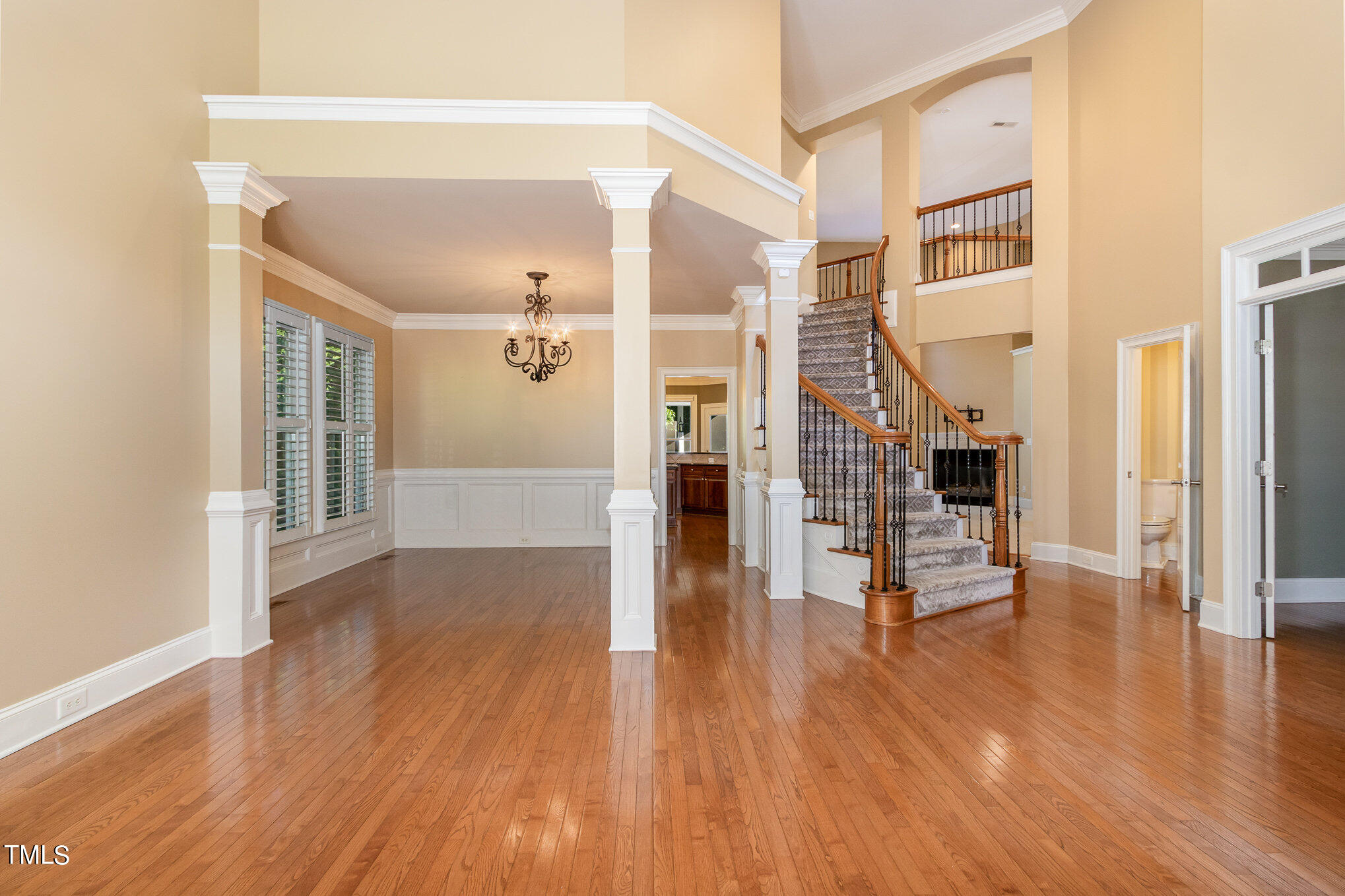 8319 La Matisse Road Raleigh, NC 27615 - Photo 46 of 46 Wonderful open floor plan with the Living Room naturally flowing into the Dining Room- absolutely perfect for entertaining.