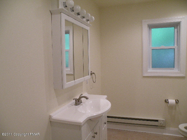 715 Deer Run Road Pocono Lake, PA 18347 - Photo 11 of 20 a bathroom with a sink and a mirror
