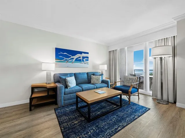 a view of a glass door