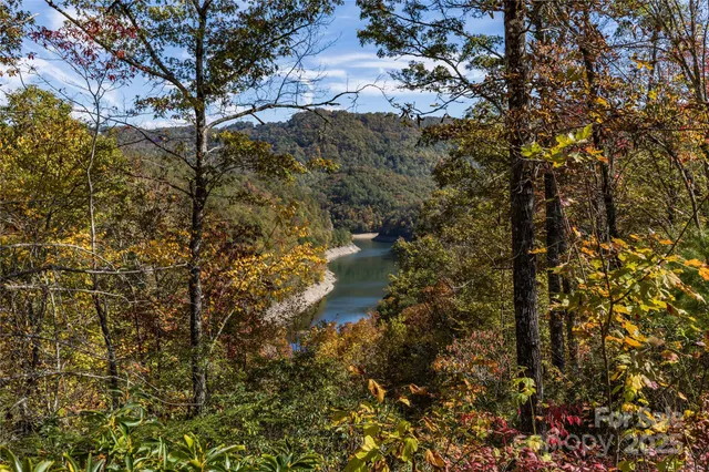 a view of lake from a building