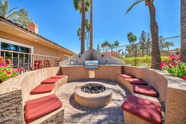 a outdoor living with furniture