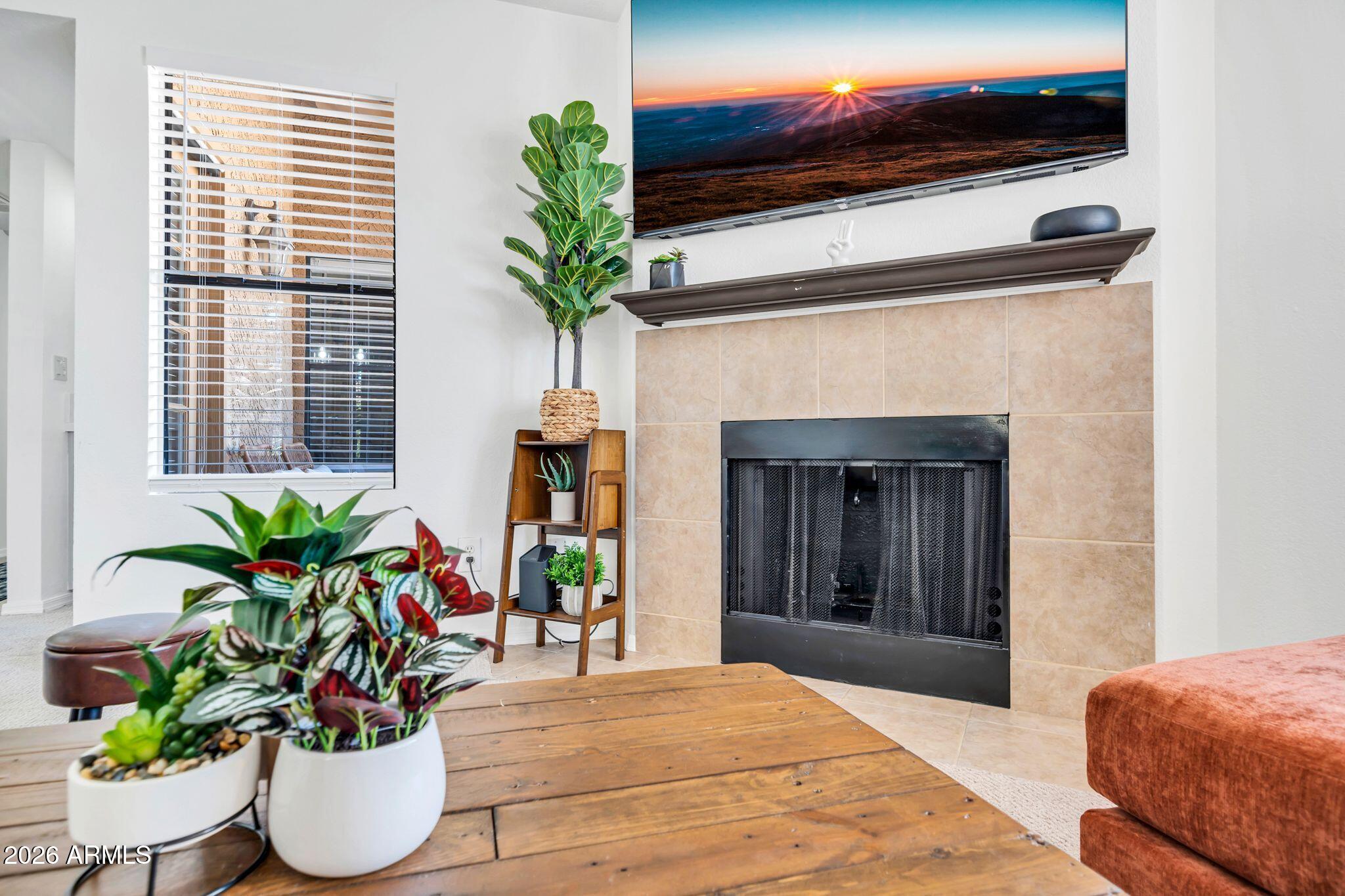 8787 East Mountain View Road, Unit 2038 Scottsdale, AZ 85258 - Photo 10 of 37 a living room with furniture and a potted plant
