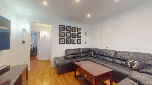 a living room with furniture and a couch