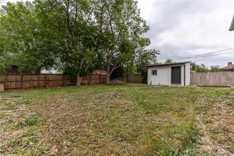 a backyard of a house