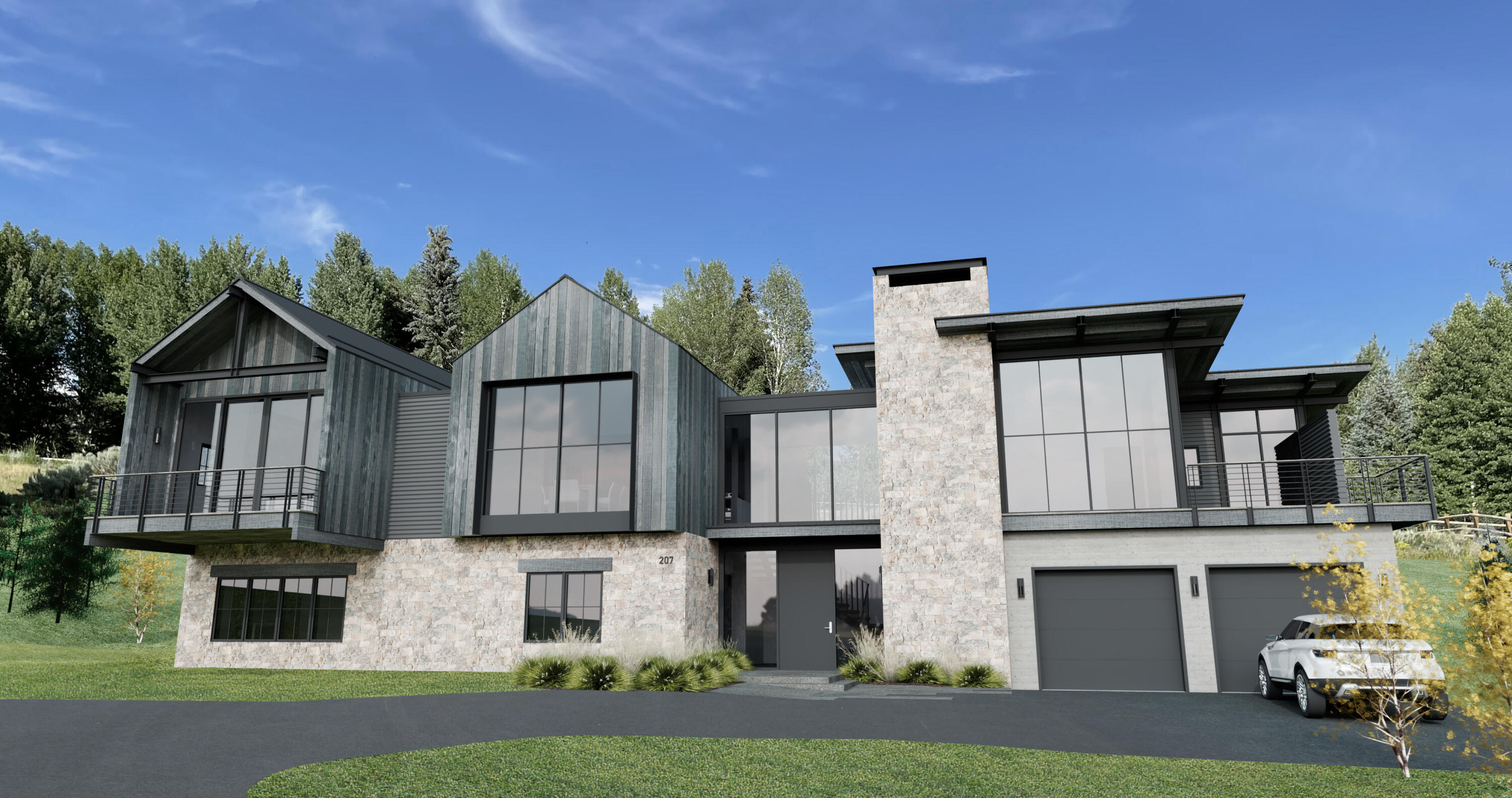 207 Camas Loop East Sun Valley, ID 83353 - Photo 1 of 1 Camas Loop Exterior Rendering_210706