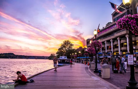 a view of swimming pool with lawn chairs and plants