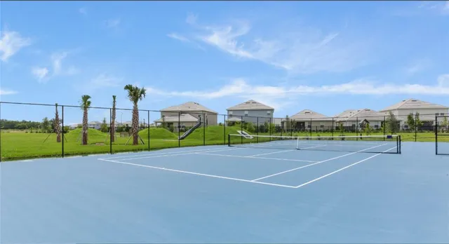 a view of a basketball court