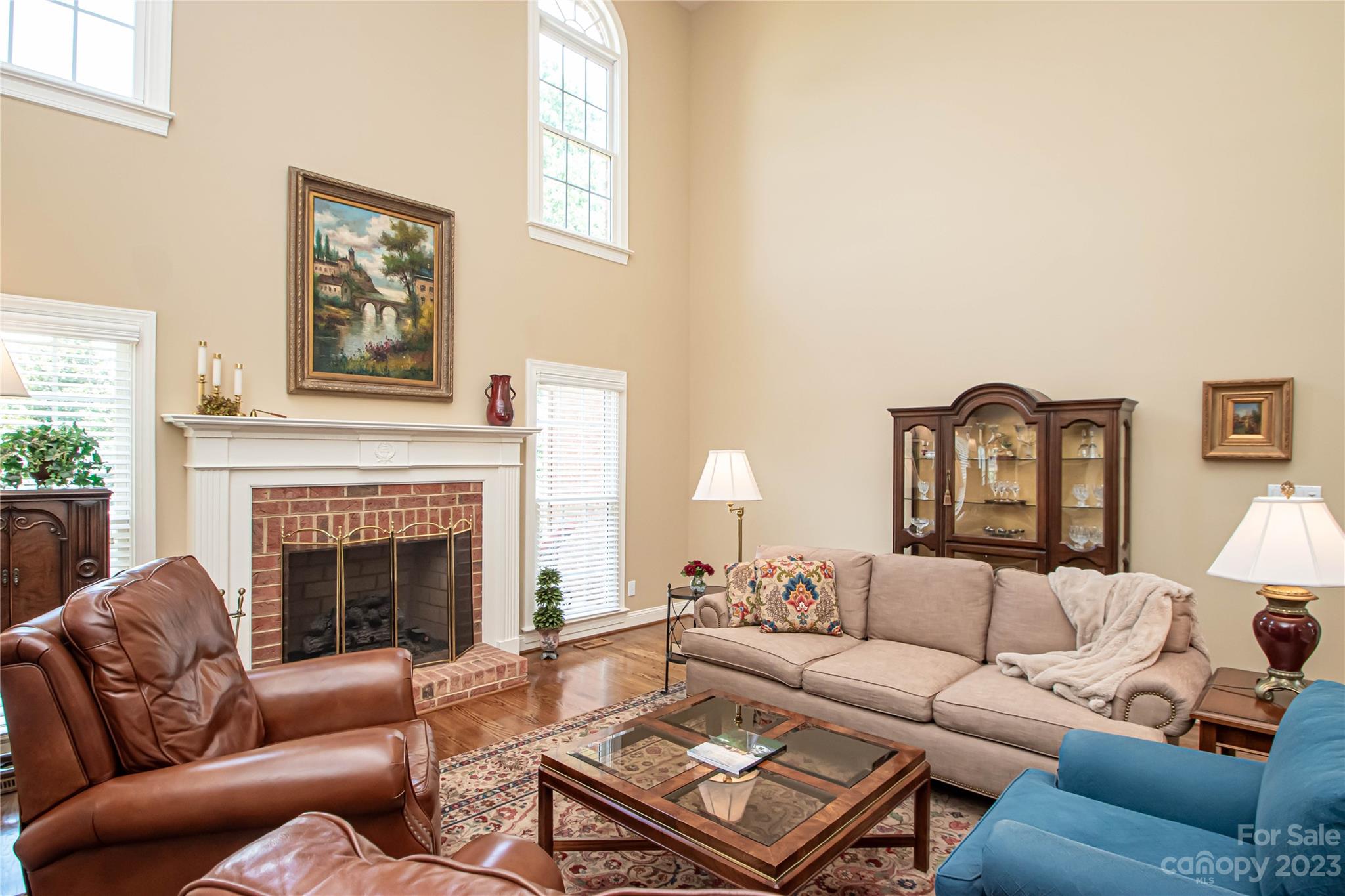 2100 Peterborough Lane Charlotte, NC 28270 - Photo 20 of 48 a living room with furniture fireplace and a window