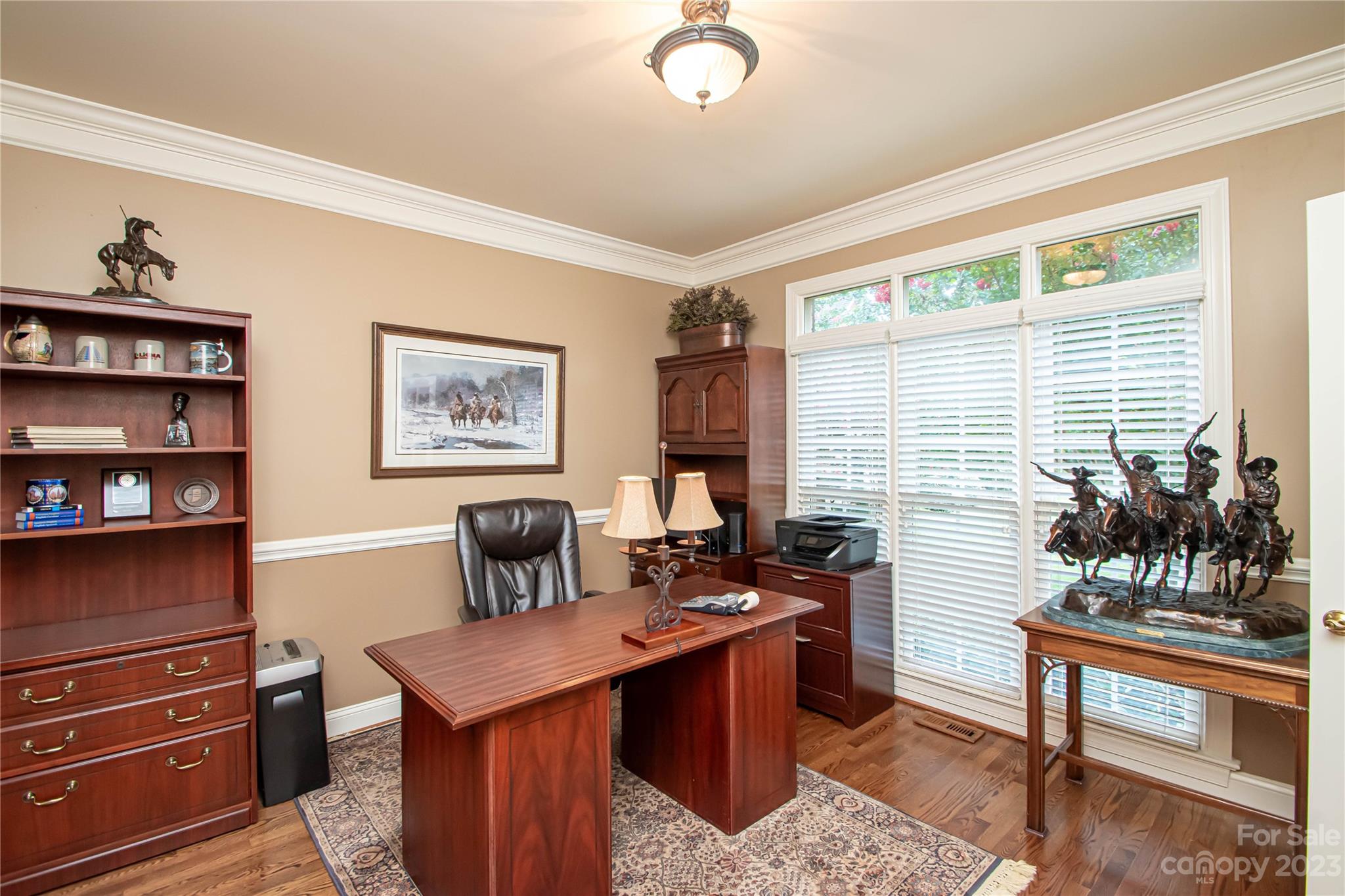2100 Peterborough Lane Charlotte, NC 28270 - Photo 23 of 48 a view of a workspace with furniture and a window