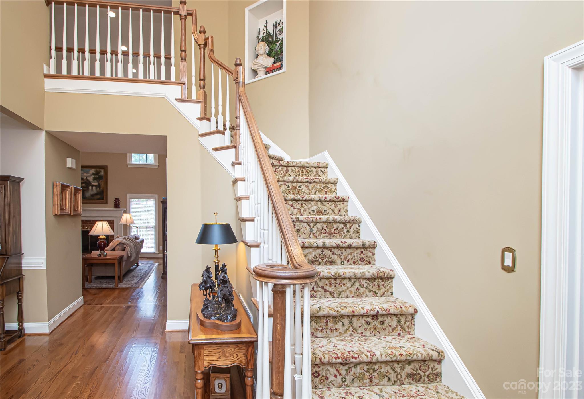 2100 Peterborough Lane Charlotte, NC 28270 - Photo 7 of 48 a view of living room with furniture and wooden floor