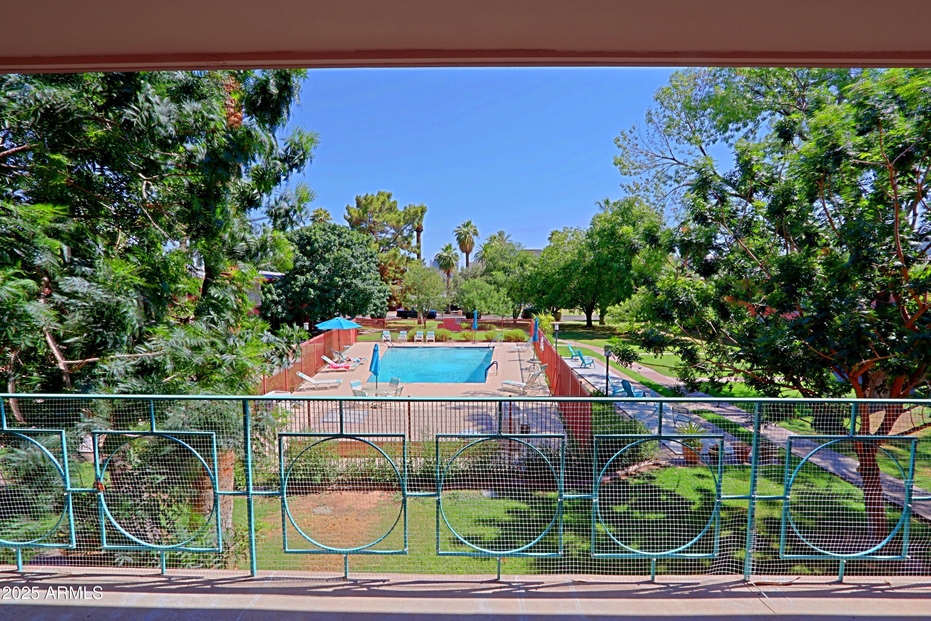 150 East Coronado Road, Unit 52 Phoenix, AZ 85004 - Photo 2 of 45 Pool view from balcony
